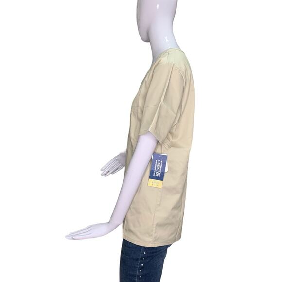 Cherokee NWT Workwear Unisex Tan Size XS One Front Pocket - Picture 5 of 8